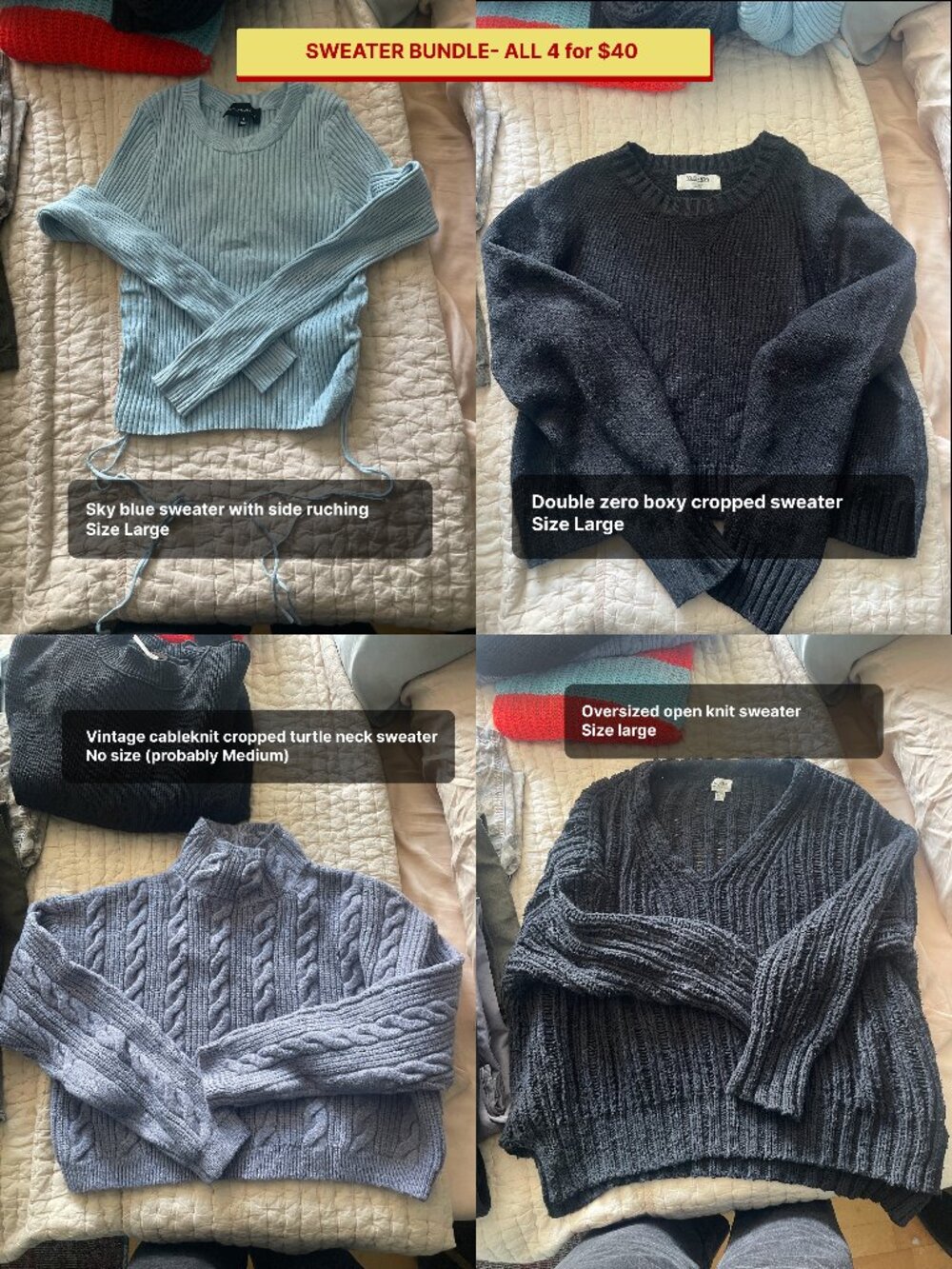 Sweater bundle for size M-L